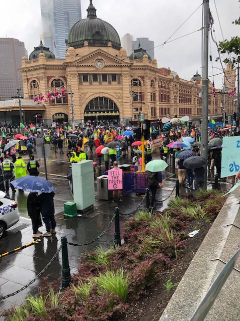 Climate Choir Melbourne supporting Extinction Rebellion