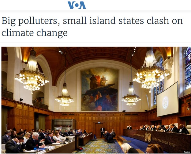 Take Note, VOA, Island Nation’s International Court of Justice Lawsuit Over Sea-Level Rise Is Pointless and Toothless – Watts Up With That?